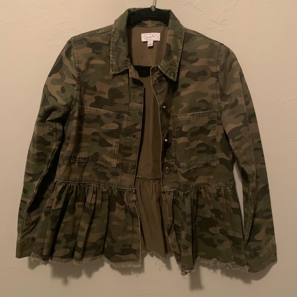 Mud Pie camo jacket (boutique brand)